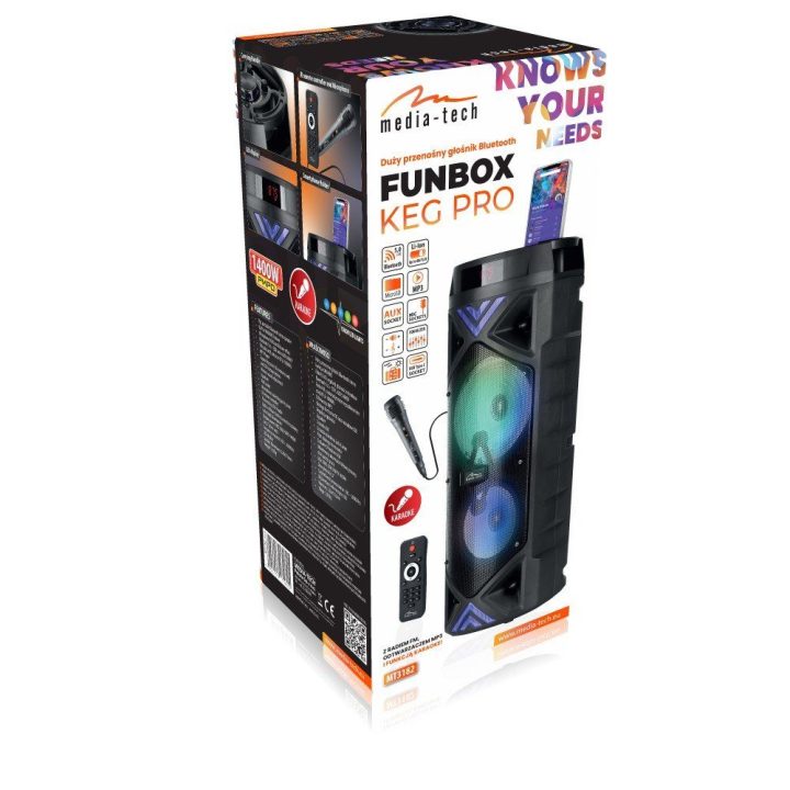 Nešiojama kolonėlė Media-Tech FUNBOX KEG PRO