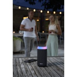 Juodas Bluetooth garsiakalbis Hama Shine 2.0 su LED apšvietimu