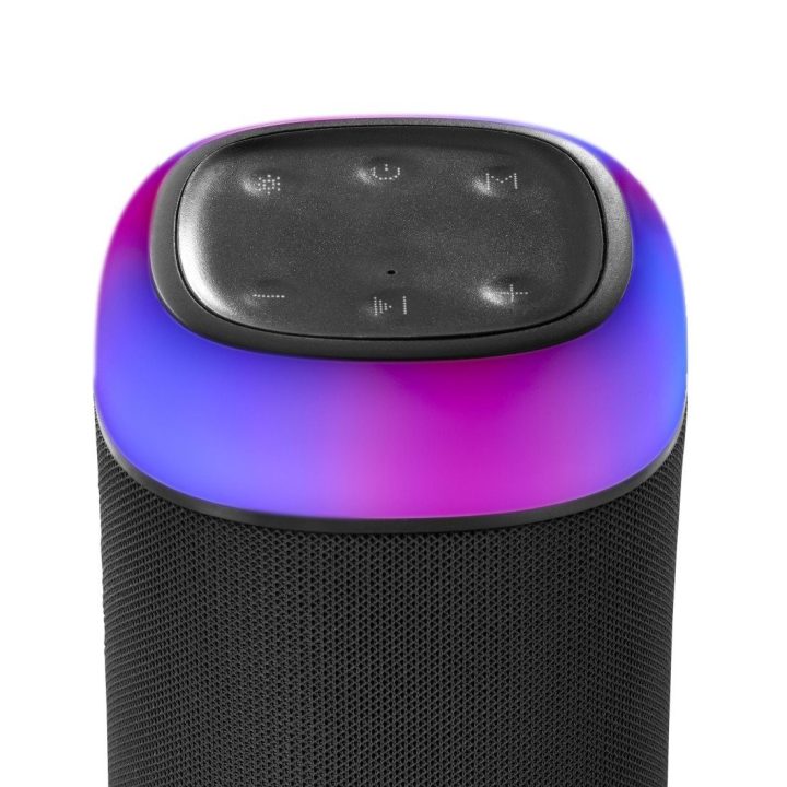 Juodas Bluetooth garsiakalbis Hama Shine 2.0 su LED apšvietimu