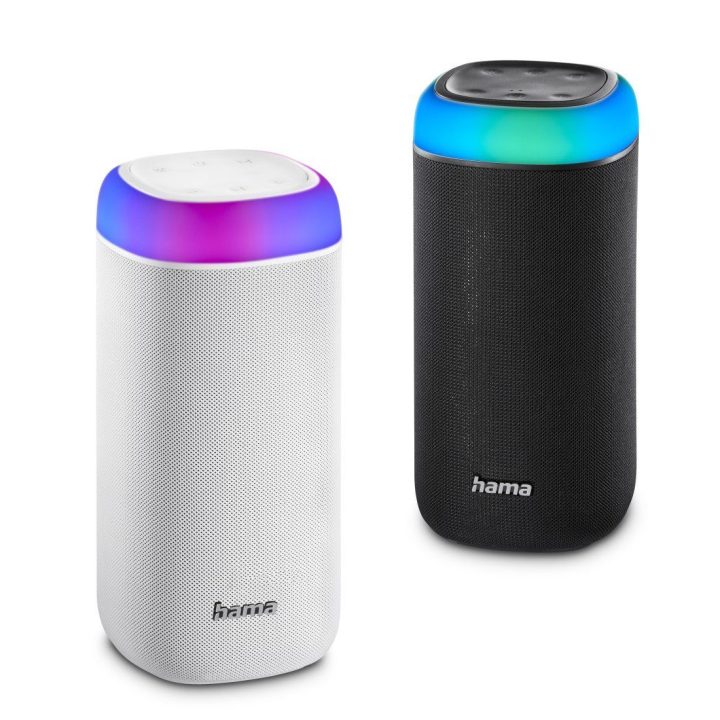 Juodas Bluetooth garsiakalbis Hama Shine 2.0 su LED apšvietimu