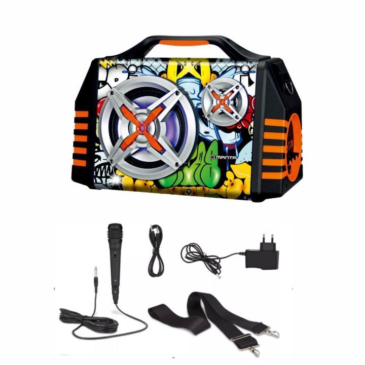 Karaokės kolonėlė Manta SPK1005PRO Helios 2 su mikrofonu