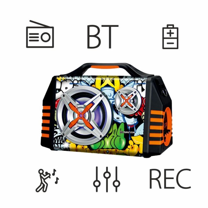 Karaokės kolonėlė Manta SPK1005PRO Helios 2 su mikrofonu