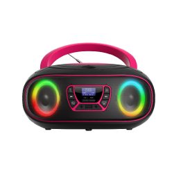 Rožinis radijas su CD grotuvu Denver TDB-212