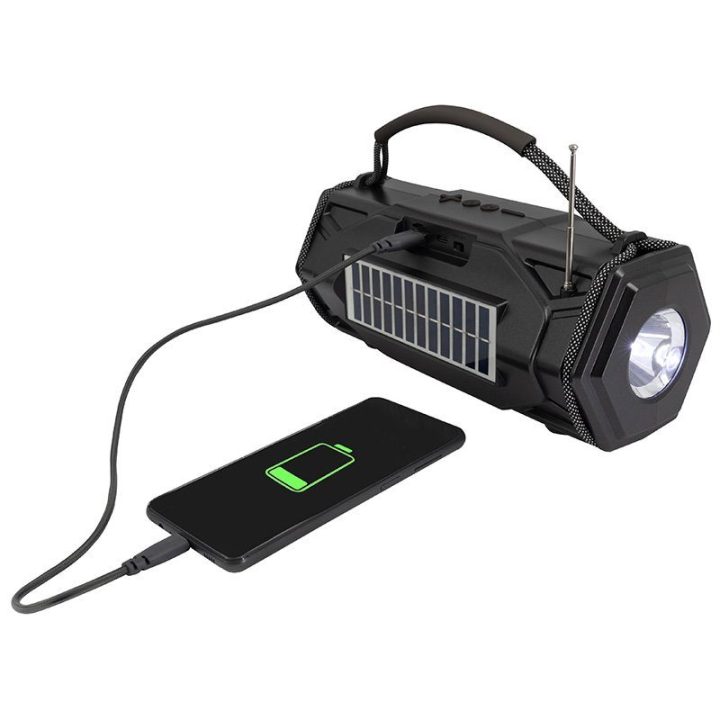 Nešiojama Bluetooth kolonėlė Tracer Explorer TWS su saulės įkrovimu
