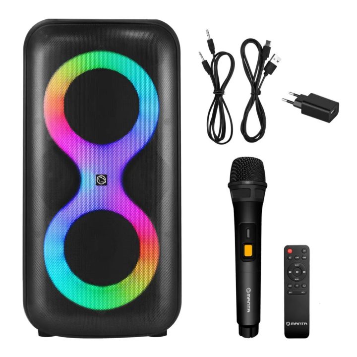 Bluetooth karaoke kolonėlė Manta Eris, 100 W