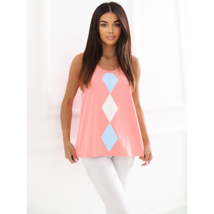 Persikinė moteriška palaidinė
