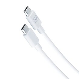 Baltas 25 W PD GaN sieninis įkroviklis su USB-C kabeliu