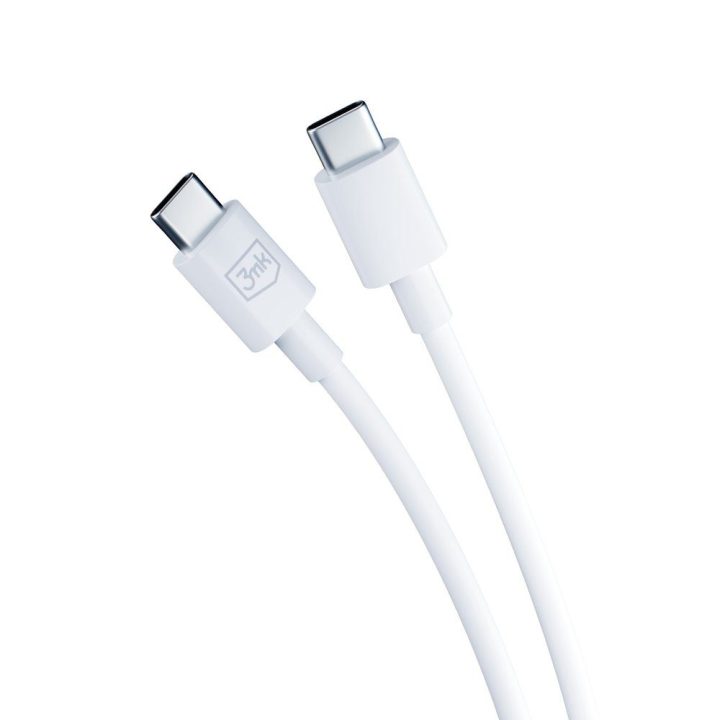 Baltas 25 W PD GaN sieninis įkroviklis su USB-C kabeliu