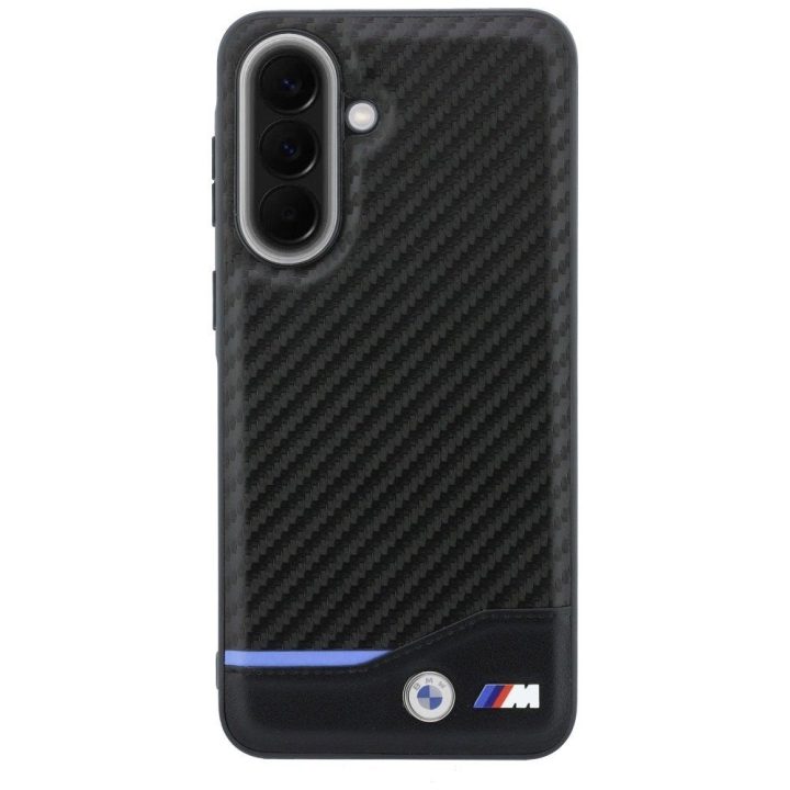 BMW M Carbon juodas dėklas Samsung Galaxy A57 5G telefonui