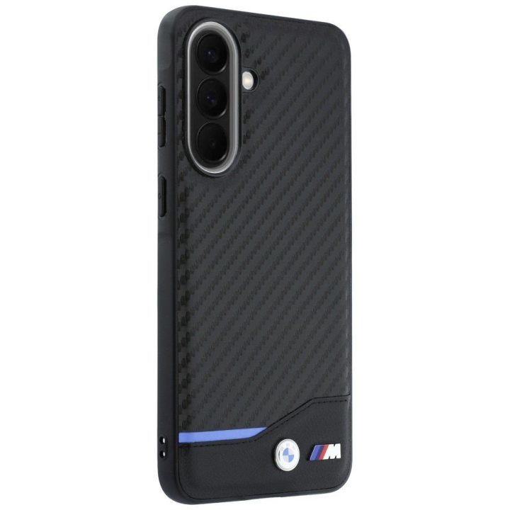 BMW M Carbon juodas dėklas Samsung Galaxy A57 5G telefonui