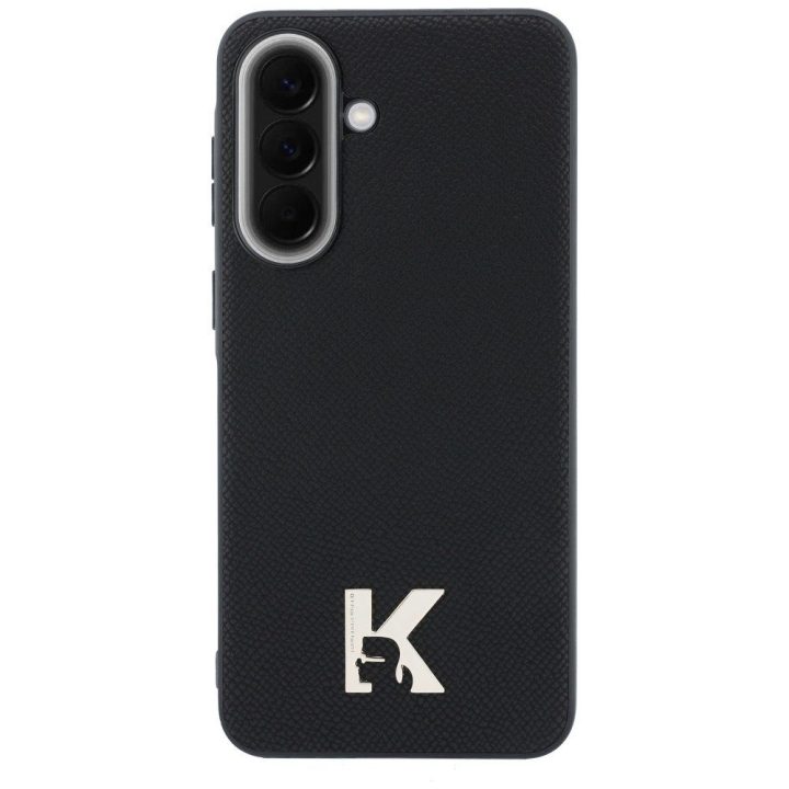 Karl Lagerfeld Karl Head Logo dėklas Samsung Galaxy A57 5G telefonui, juodas
