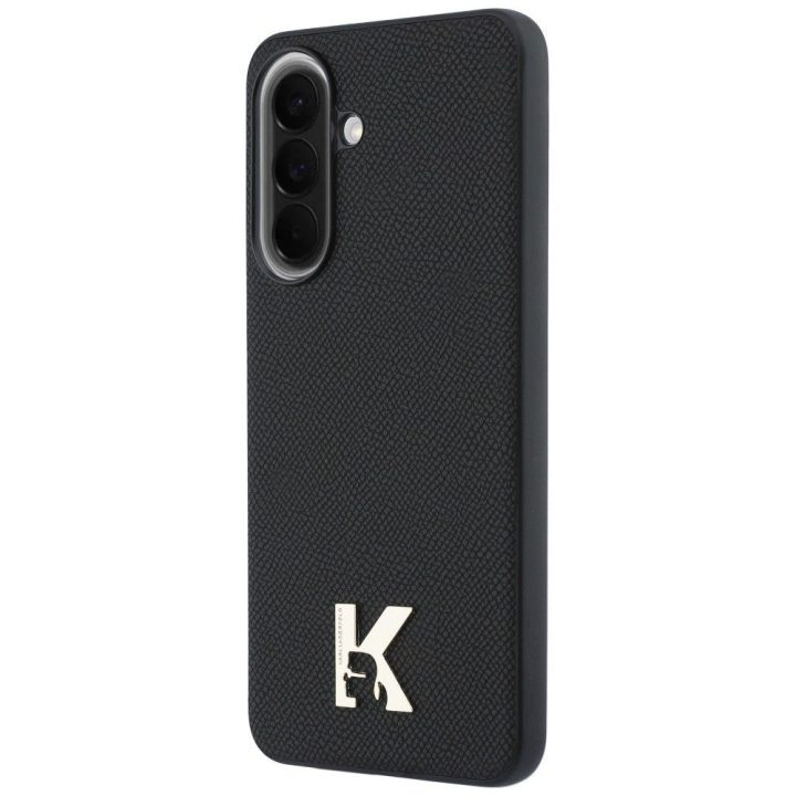 Karl Lagerfeld Karl Head Logo dėklas Samsung Galaxy A57 5G telefonui, juodas