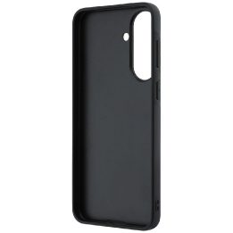 Juodas kietas dėklas Karl Lagerfeld „Choupette Heads Pins&Logo“ Samsung Galaxy A37 5G telefonui