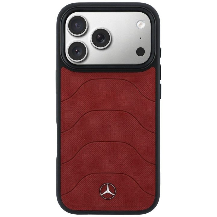 Raudonas dėklas Mercedes-Benz iPhone 17 Pro