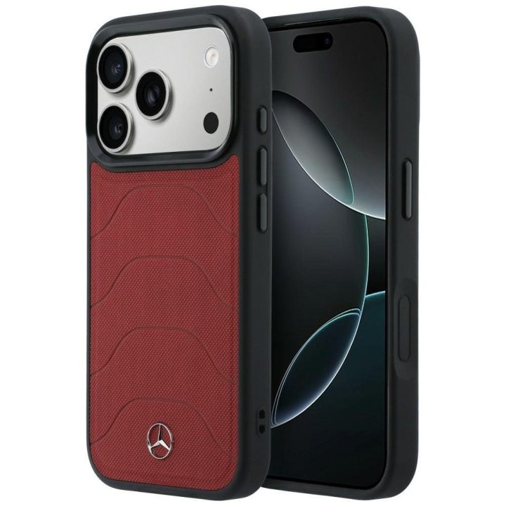 Raudonas dėklas Mercedes-Benz iPhone 17 Pro