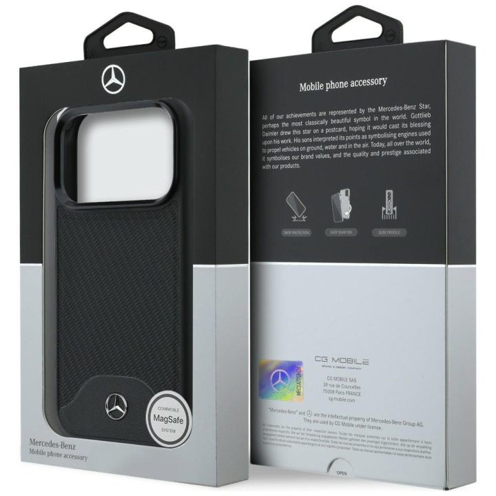 Mercedes-Benz dėklas iPhone 17 Pro Max su MagSafe