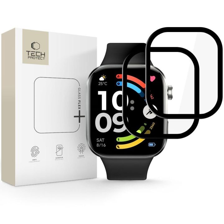 Hibridinis apsauginis stiklas Xiaomi Redmi Watch 6, 2 vnt., juodas