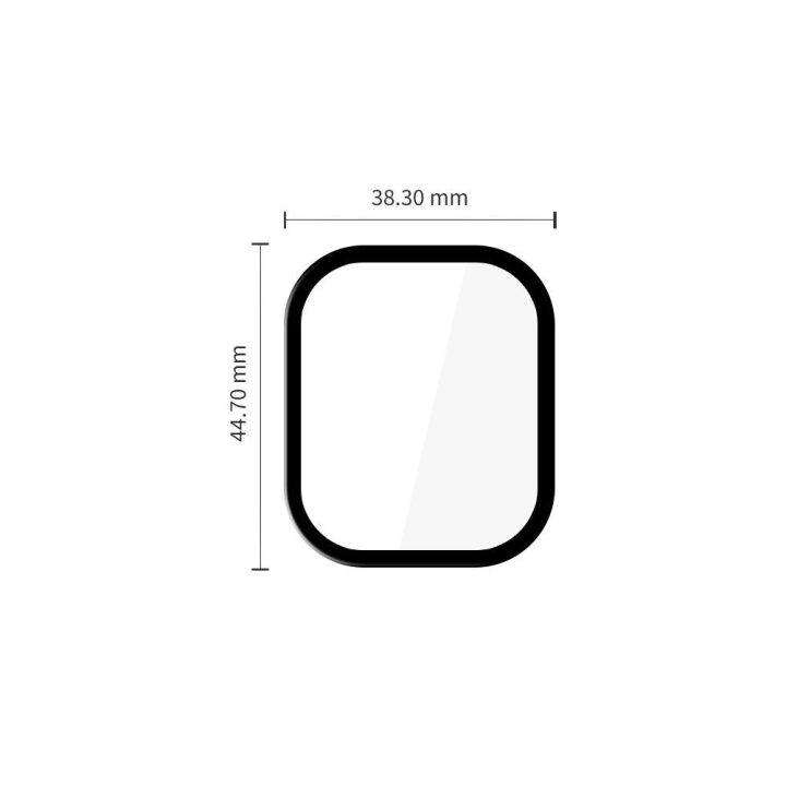 Hibridinis apsauginis stiklas Xiaomi Redmi Watch 6, 2 vnt., juodas