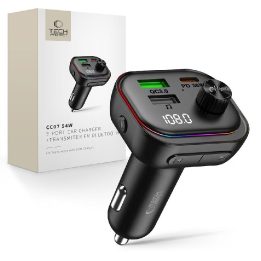 Automobilinis įkroviklis Tech-Protect CC07 su FM Bluetooth siųstuvu