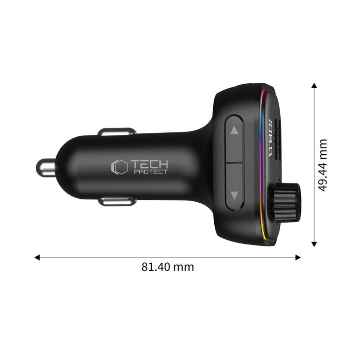 Automobilinis įkroviklis Tech-Protect CC07 su FM Bluetooth siųstuvu