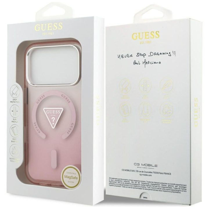 Guess dėklas iPhone 17 Pro su MagSafe