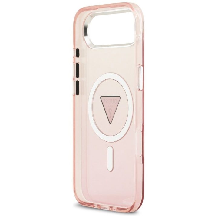 Guess dėklas iPhone Air su MagSafe, rožinis