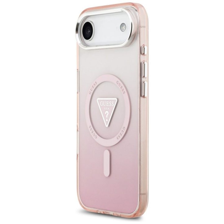 Guess dėklas iPhone Air su MagSafe, rožinis