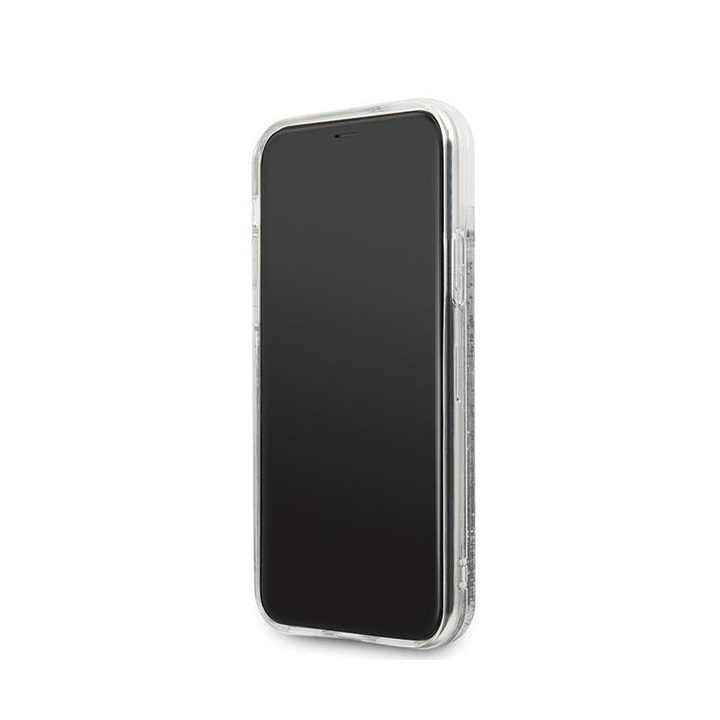 Juodas dėklas Karl Lagerfeld Iconic Glitter iPhone 11 Pro telefonui
