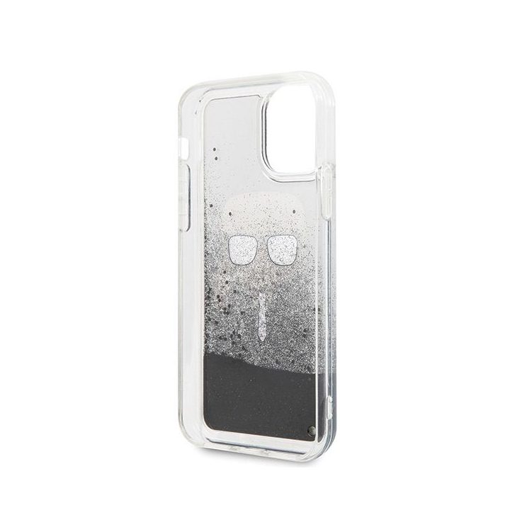 Juodas dėklas Karl Lagerfeld Iconic Glitter iPhone 11 Pro telefonui