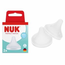 Silikoninis buteliuko žindukas NUK S, 2 vnt.