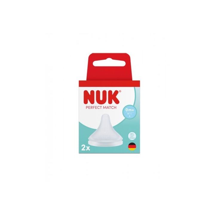 Silikoninis buteliuko žindukas NUK S, 2 vnt.