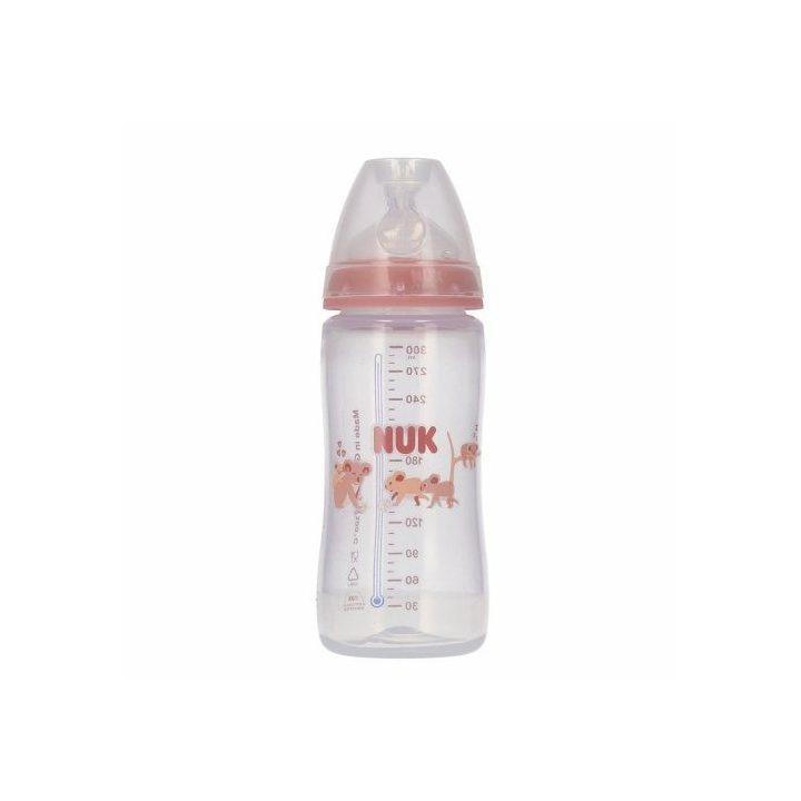 NUK First Choice 300 ml buteliukas su žinduku nuo 3 mėn.