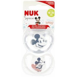 2 vnt. silikoninių čiulptukų rinkinys NUK Space Peliukas Mikis 18–36 mėn.