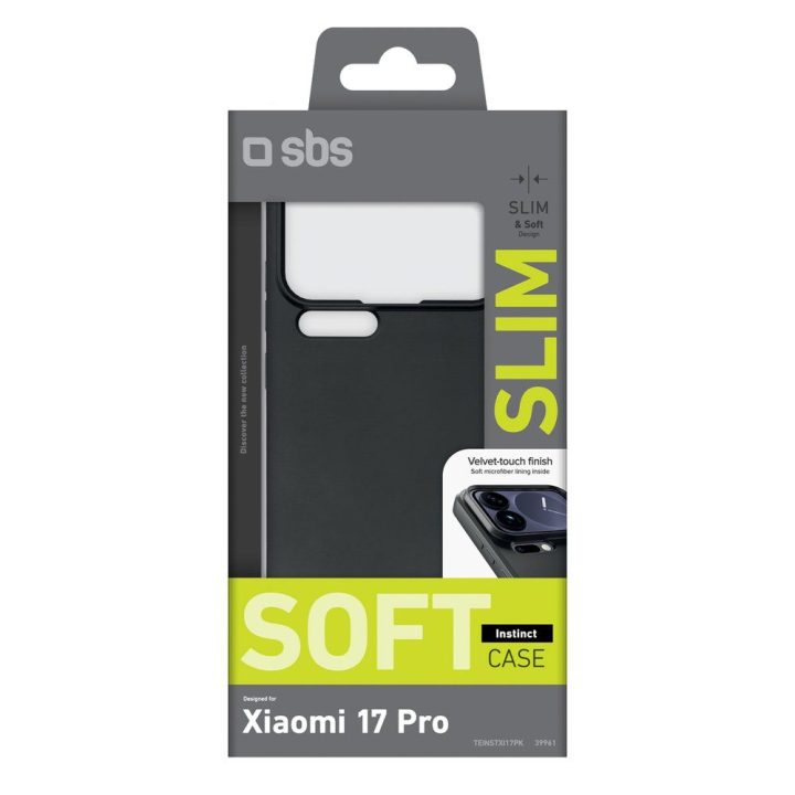 Dėklas Xiaomi 17 Pro telefonui SBS Instinct, juodas