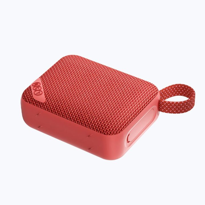 QCY SP2 Bluetooth garsiakalbis su RGB apšvietimu ir stereo režimu, raudonas