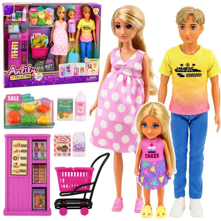 Lėlių rinkinys su aksesuarais Anlily Family Supermarket