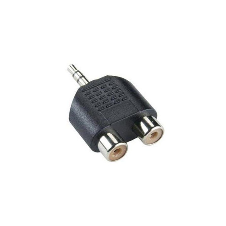 Adapteris 3,5 mm į 2 × RCA
