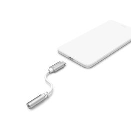 Hama „Lightning“ į 3,5 mm garso lizdo adapteris, baltas