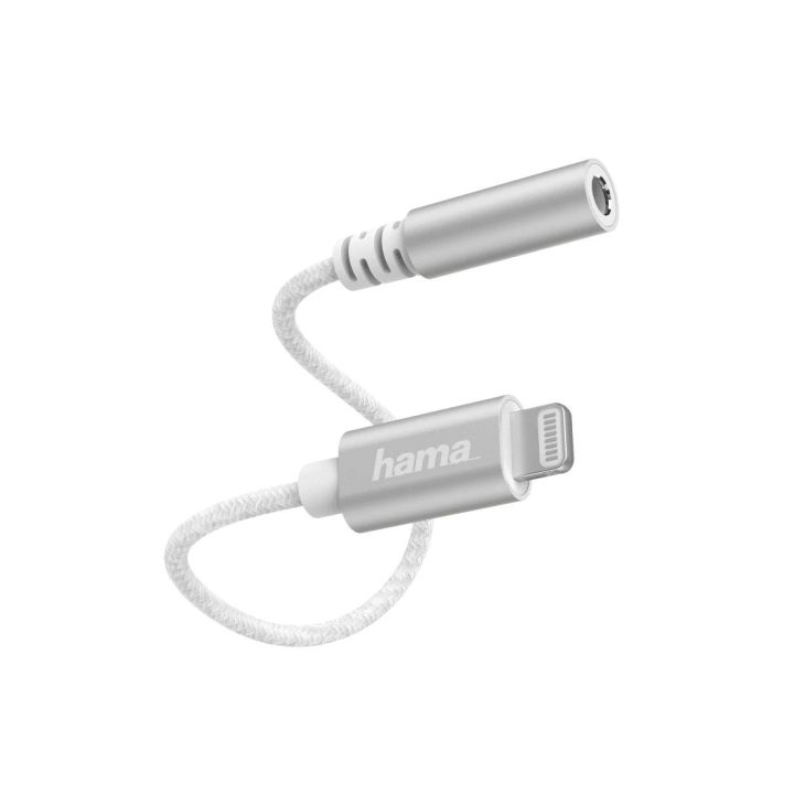 Hama „Lightning“ į 3,5 mm garso lizdo adapteris, baltas