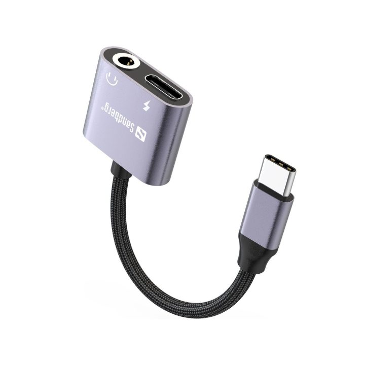 Sandberg USB-C garso adapteris PD65W