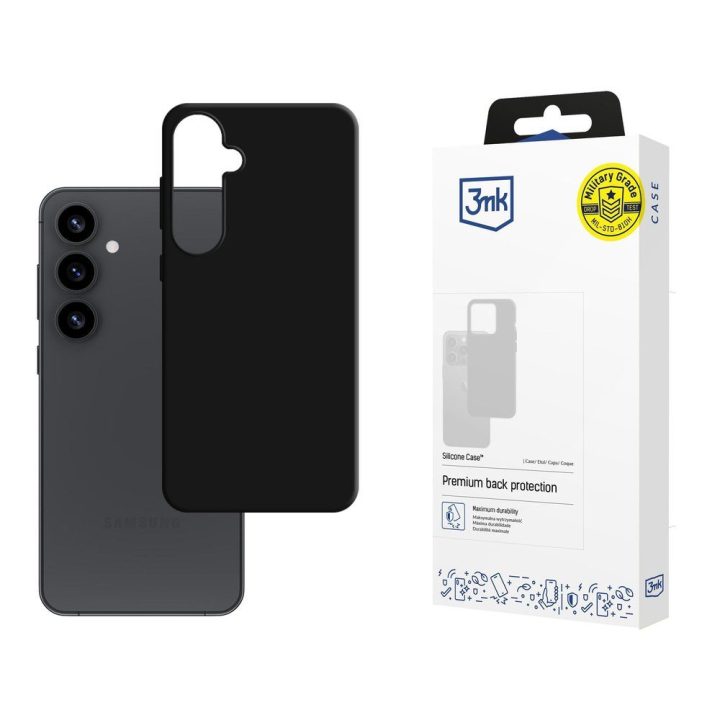 Silikoninis dėklas Samsung Galaxy S25+ – juodas