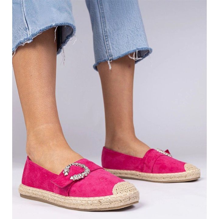 Rožinės espadrilės su cirkoniais Maruta“