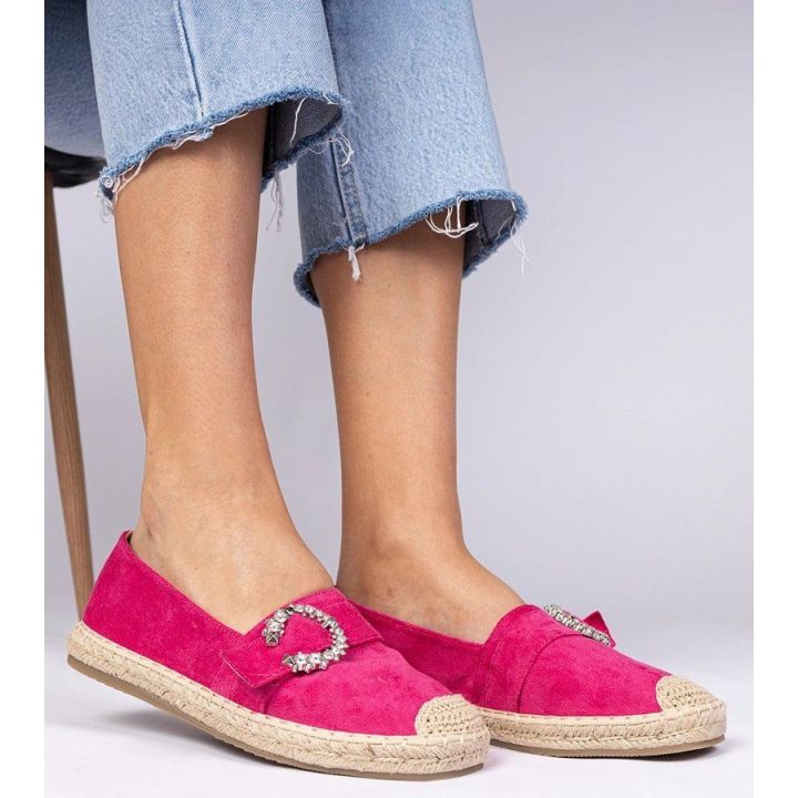 Rožinės espadrilės su cirkoniais Maruta“