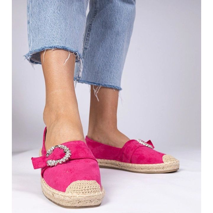 Rožinės espadrilės su cirkoniais Maruta“