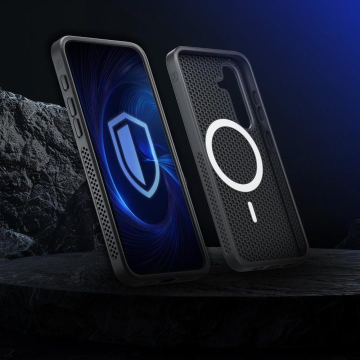 Dėklas Samsung Galaxy S25+ 3mk COOLing MagCase juodas