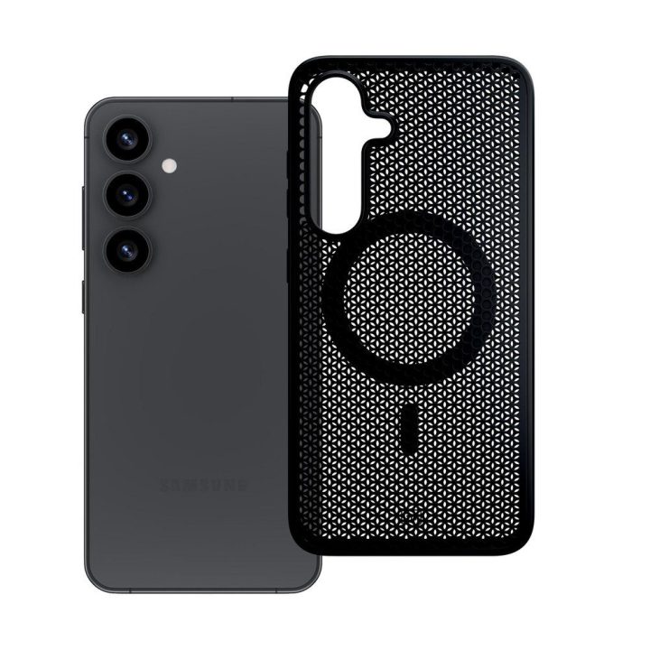 Dėklas Samsung Galaxy S25+ 3mk COOLing MagCase juodas