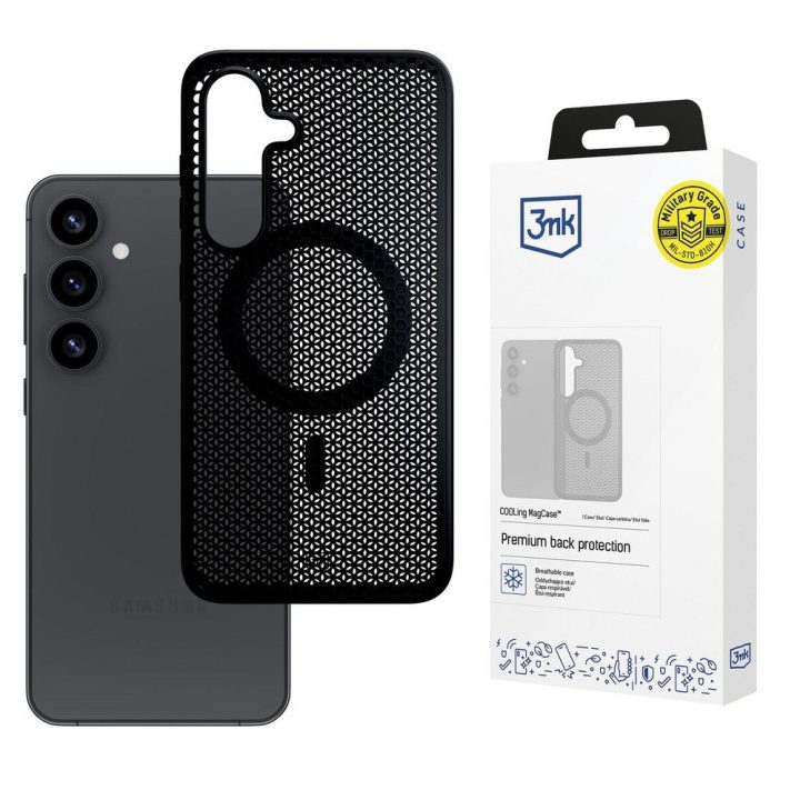 Dėklas Samsung Galaxy S25+ 3mk COOLing MagCase juodas