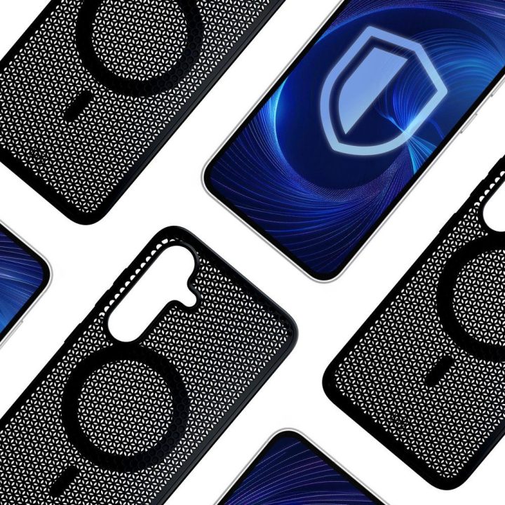 Dėklas Samsung Galaxy S25+ 3mk COOLing MagCase juodas