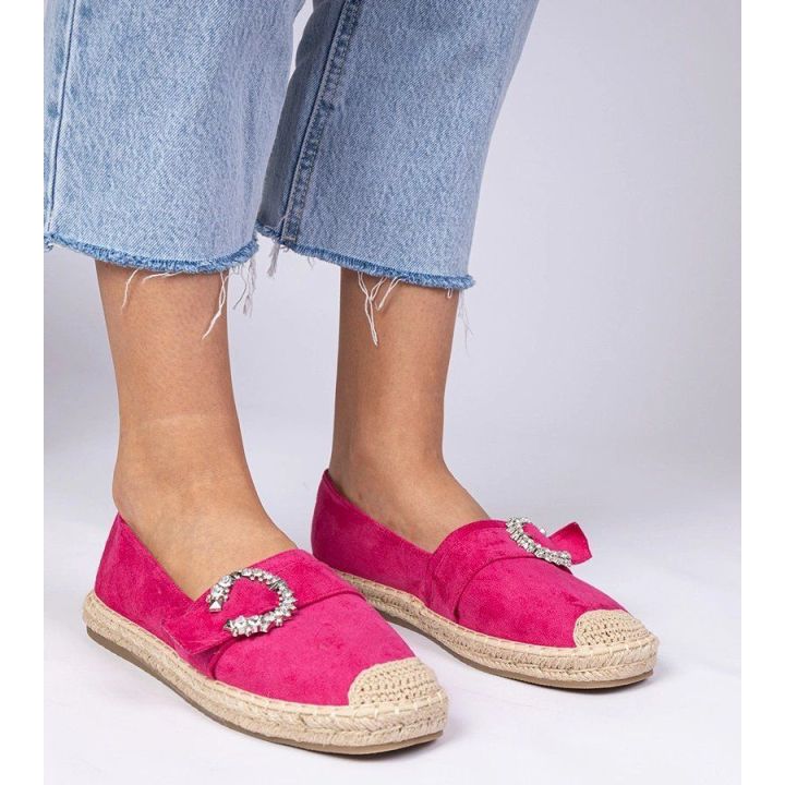 Rožinės espadrilės su cirkoniais Maruta“