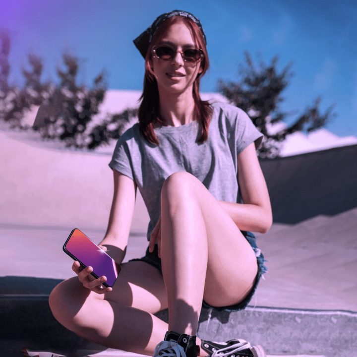 Apsauginis privatumo stiklas 3mk Rainbow Privacy, skirtas Apple iPhone 16e